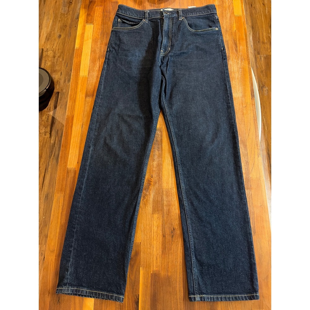 Banana Republic Authentic Straight Jeans Dark Rinse Blue Denim 32x32 502843-03